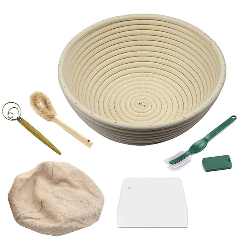 YOUSIKE Bread Proofing Baskets 9 Inch - Proving Baskets for Sourdough Set