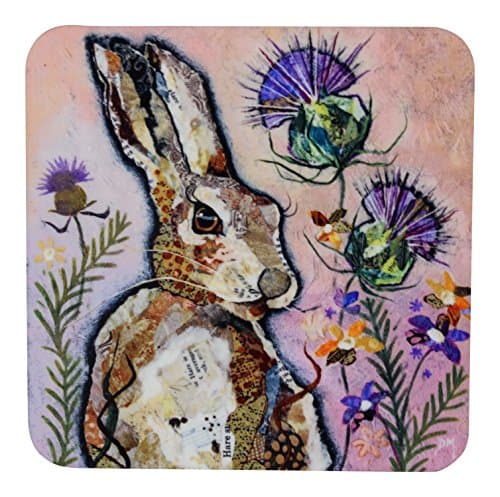 Dawn Maciocia Scottish Hare & Thistle Coaster Table Mat