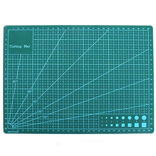 COMIART A4 Self Healing Cutting Mat PVC Double Sided Engraving Board 3mm Thickness 11.81"x8.66"x0.12"