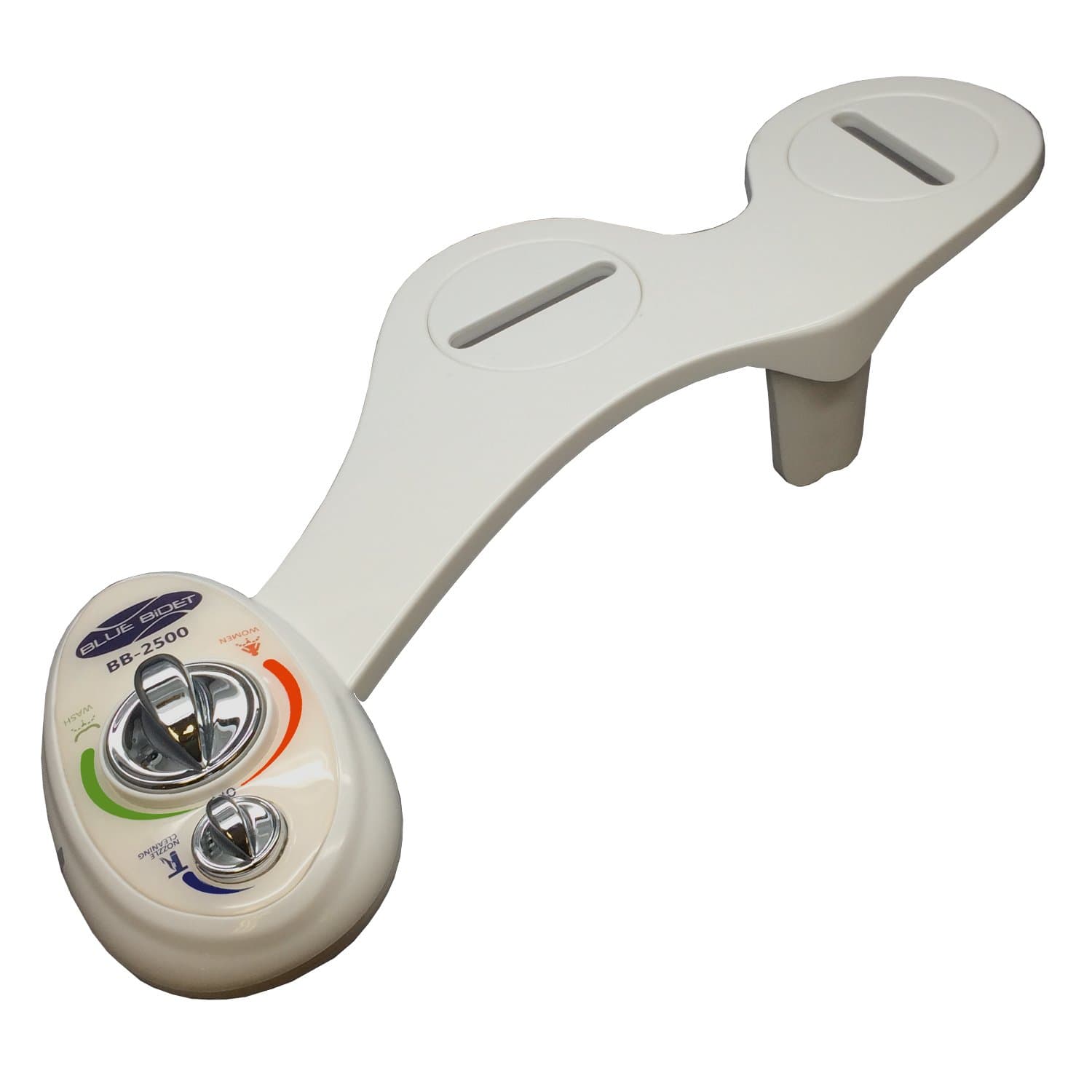 Blue Bidet BB-2500 Dual Multi-Positions Self Cleaning Nozzle Attachable Bidet for Ambient Temperature Water