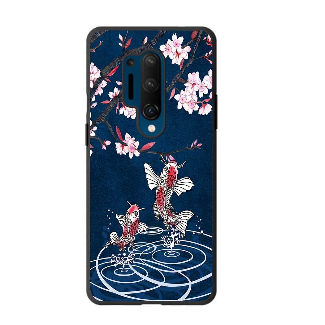 Entaifeng OnePlus 8 Pro Case, Scratch Resistant Grippy Soft TPU Rubber Full Body Protective Phone Cover for OnePlus 8 Pro (Falling Sakula)