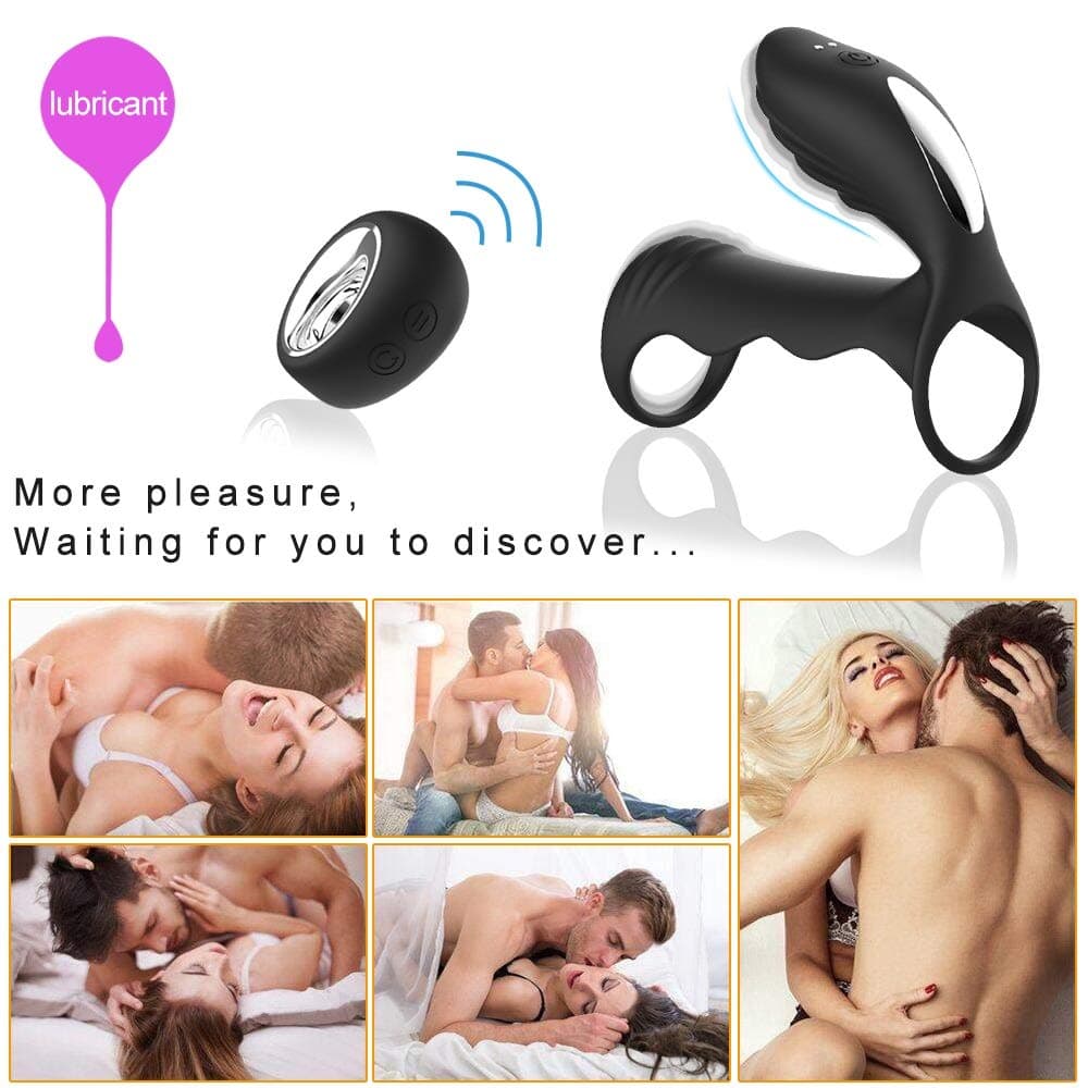 WFWJD Superior Quality Ring Wireless Remote Control Ring Jumping Powerful Funny Töys Pênn`is Ring for Men
