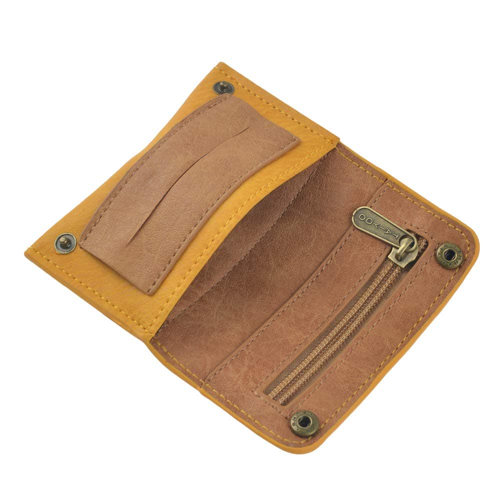 NeraNena Case Pouch 4.4" Pocket Size 100% PU (Camel)