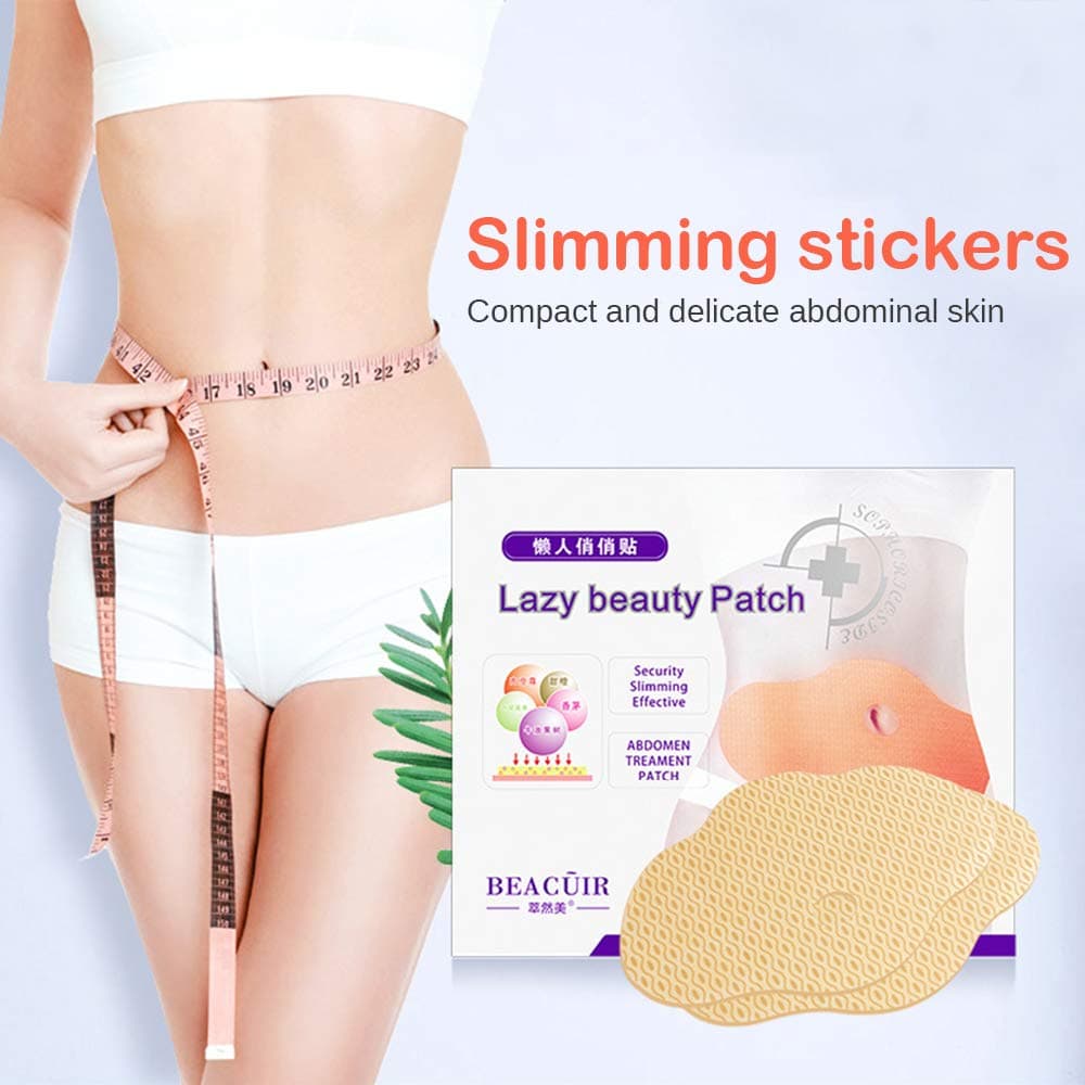 5Pcs Belly Slimming Stickers Patch Lazy Beauty Patch Quick Slimming Patch Slim Stickers Abdomen Fat Burning Navel Stickers