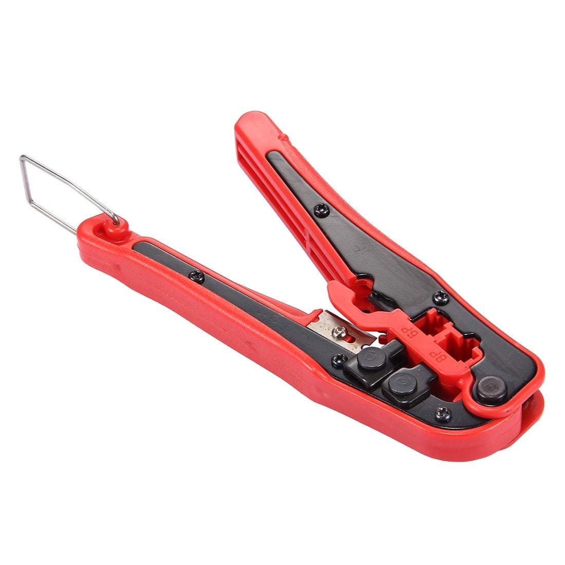 Sevenplusone LAN Network Cable 4 in 1 Portable Crimping Stripper Punch Down Wire Line Detector Ethernet Network Cable Tester Tools Kits,With carrying bag, easy to carry