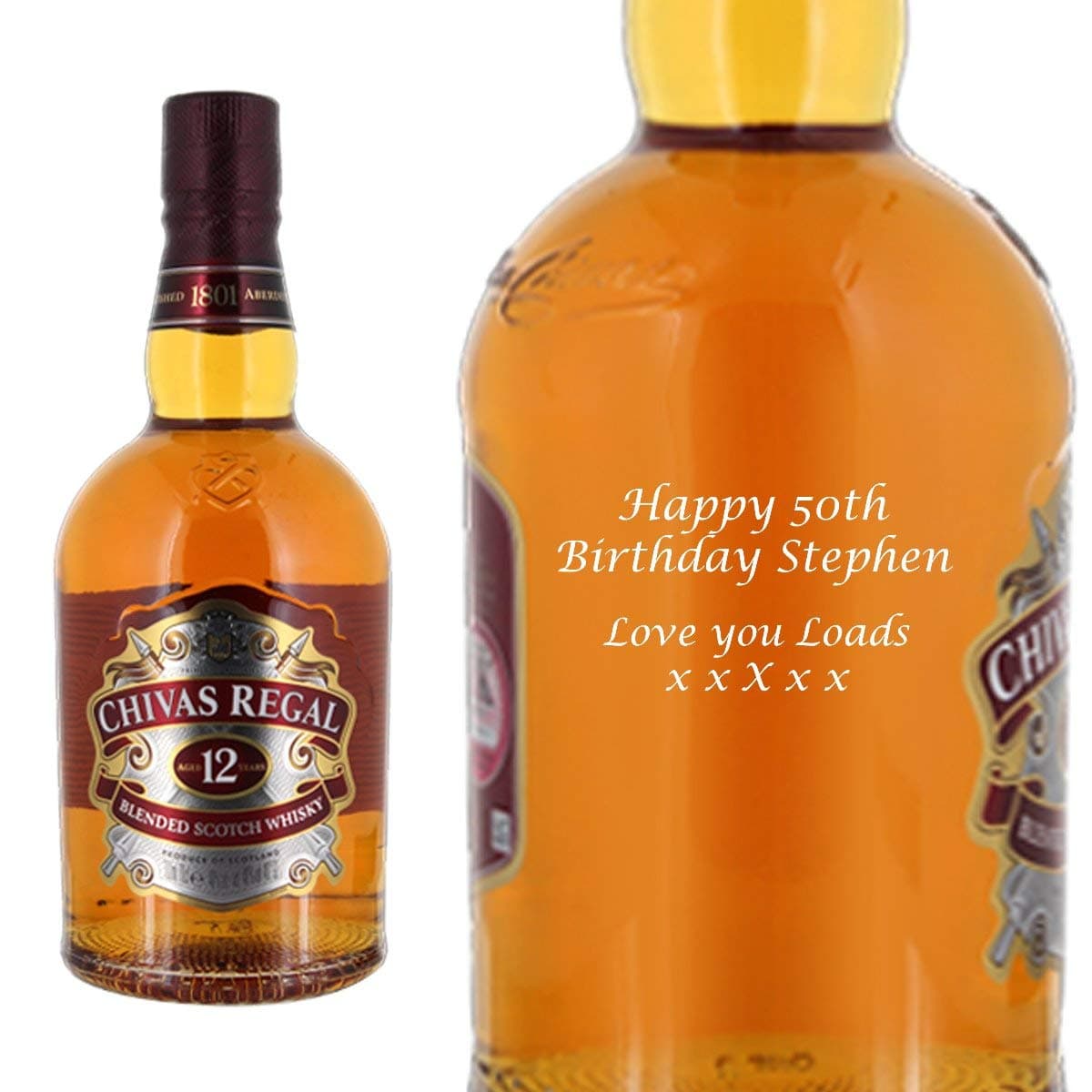 Personalised Chivas Regal 12 Year Old 70cl