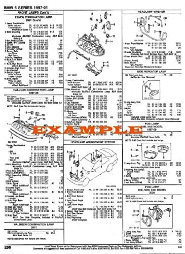 2003 MITSUBISHI LANCER EVOLUTION PART NUMBERS, LABOR & PRICE ILLUSTRATED SHEETS