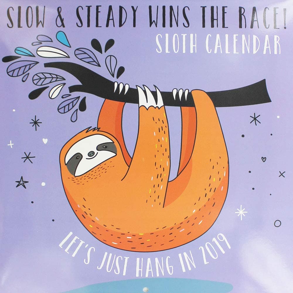 Sloth 2019 Wall Calendar