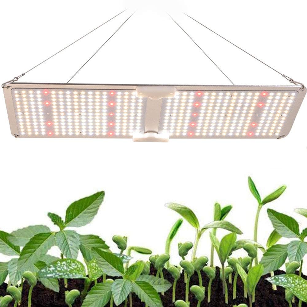 DW007 200W Led Grow Light Coverage Full Spectrum Grow Lamps Quantum Board for Indoor Plants Hydroponic Greenhouse Veg Bloom Light Indoor LED Grow with Updated 436Pcs LEDs