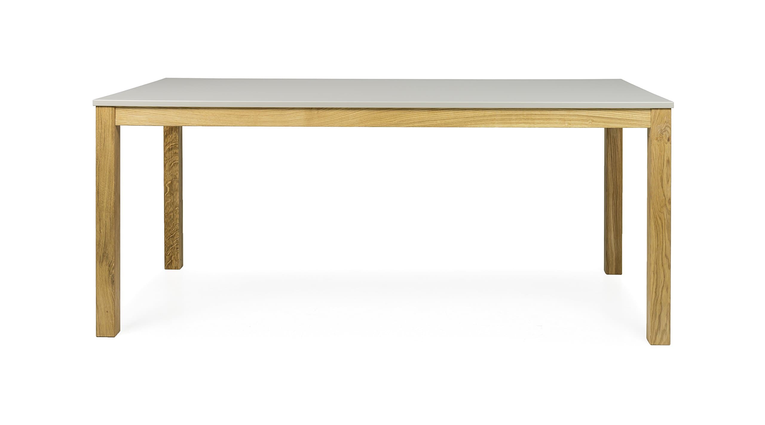 Tenzo Fresh Designer Dining Table, Engineered Wood, Warm Grey/Oak, 75 x 180 x 90 cm (HxWxD)