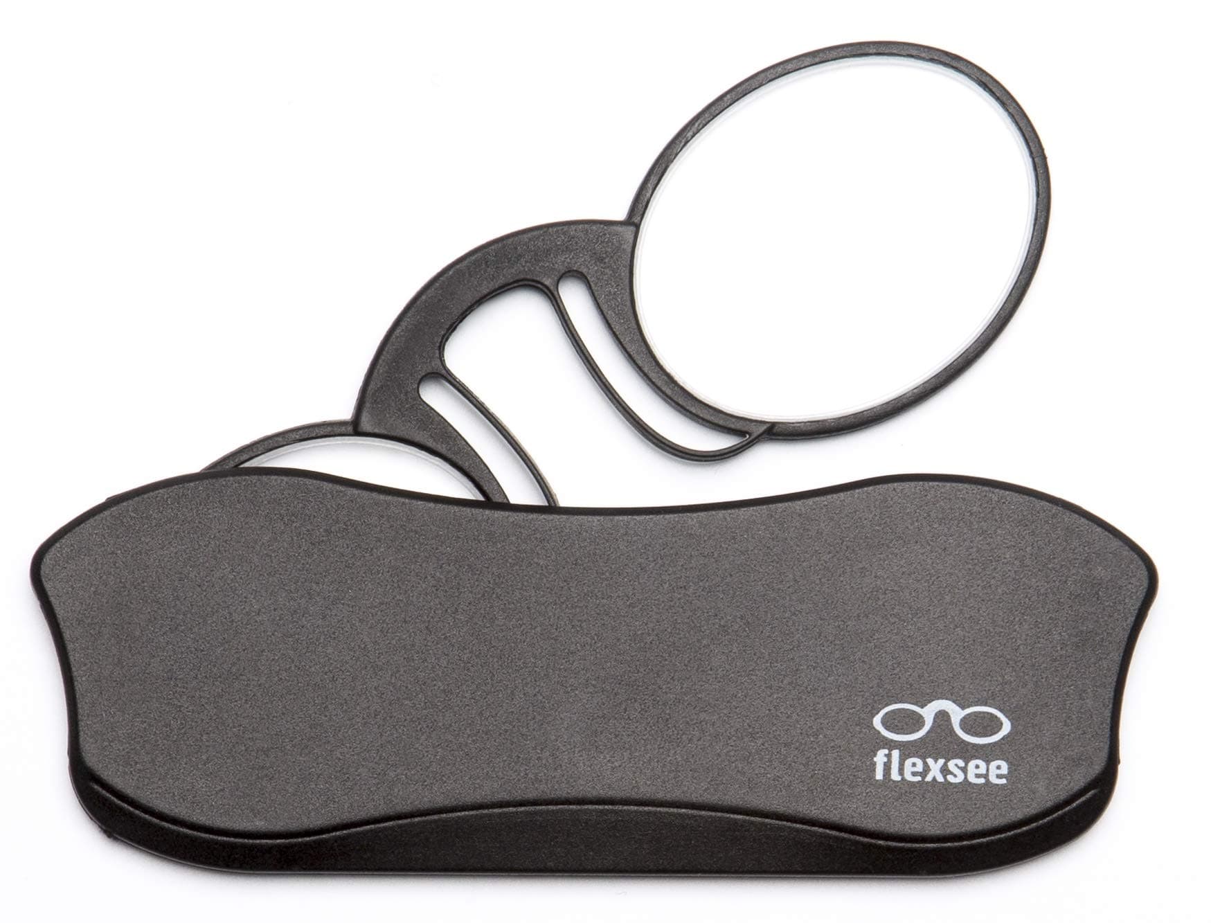 Flexsee Gravity Mini Reading Glasses, Pocket Glasses with Blue Block Lenses, 5 Magnifying Strengths