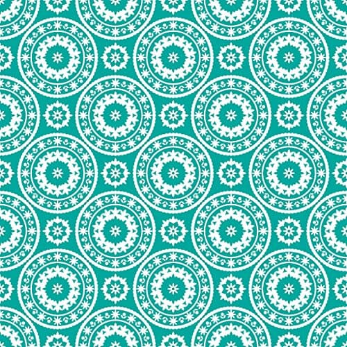 Teal Medallion Pattern Printed Heat Transfer Vinyl (4 x 6)