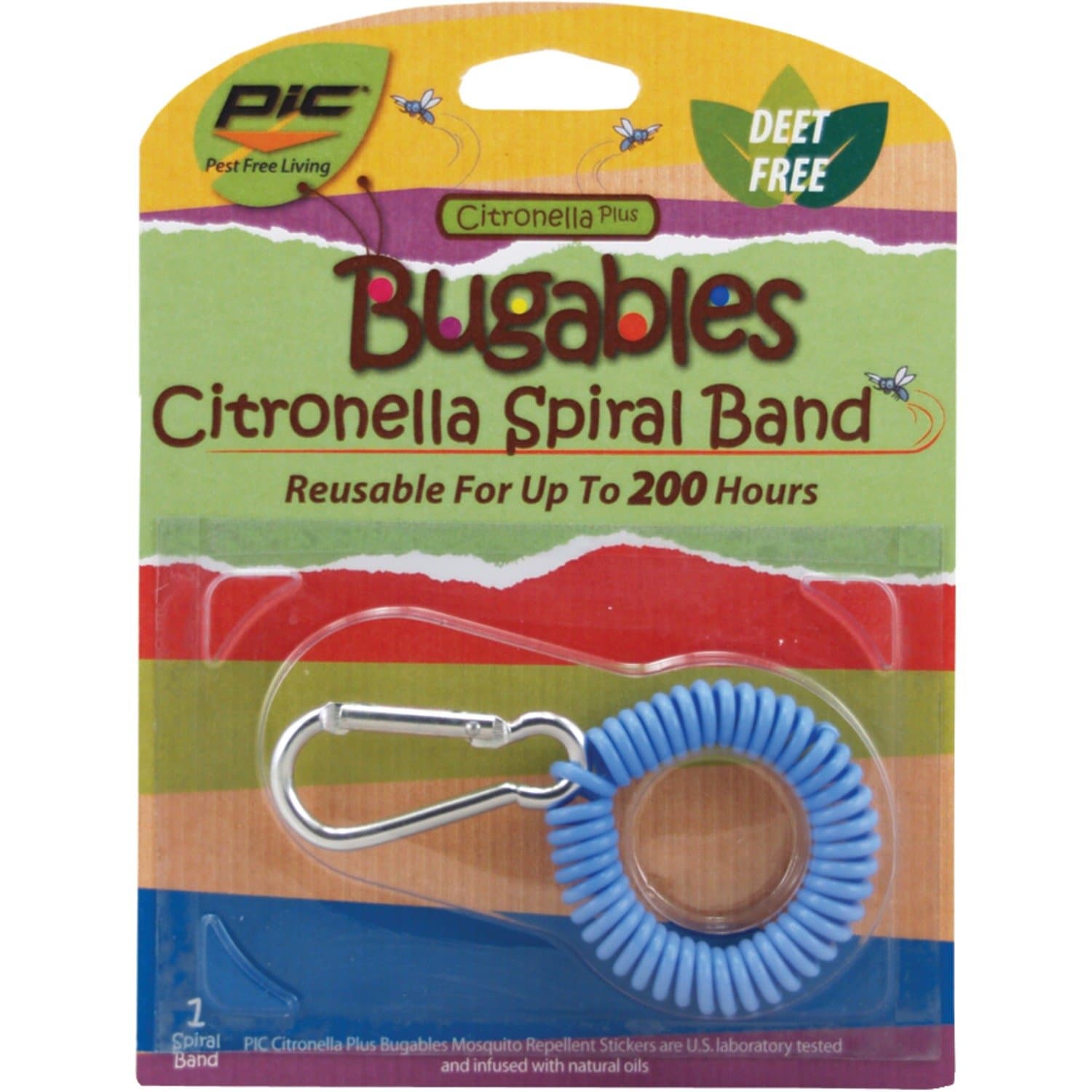 BUGABLES BUGCOIL-BAND Citronella Plus Spiral Band to Keep Away from Bugs