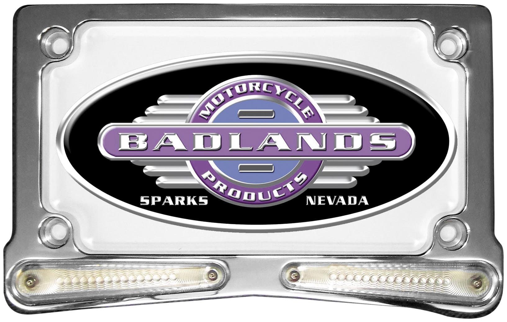 Badlands Whiskers Horizontal Amber L.E.D. License Plate Frame
