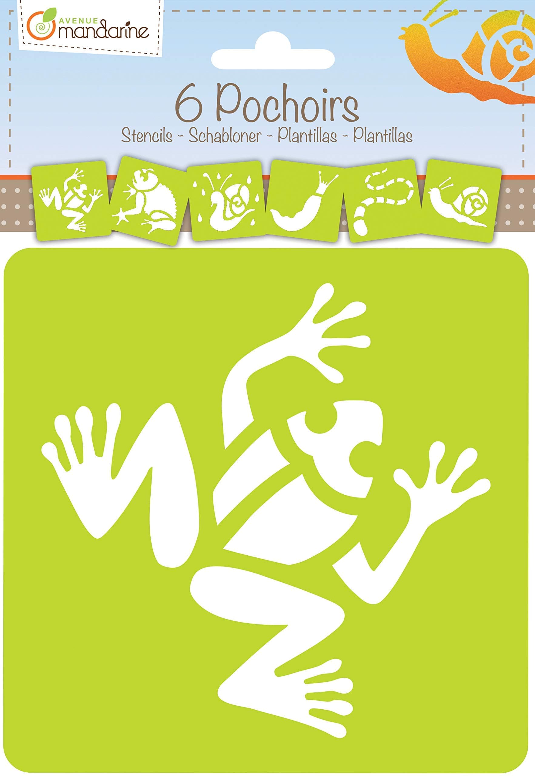 Avenue Mandarine Garden Creatures Stencil Set