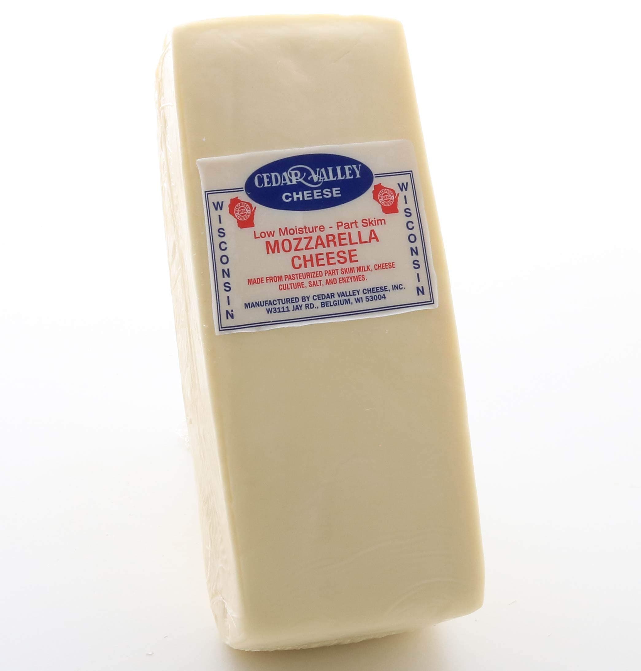 Mozzarella Cheese Part Skim Low Moisture 6 Lb Loaf