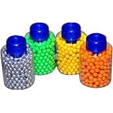 Sejm Accurate BB Pellets/Bullets Small Plastic Bottle for Toy Gun (200 Pieces x 4 Bottles)