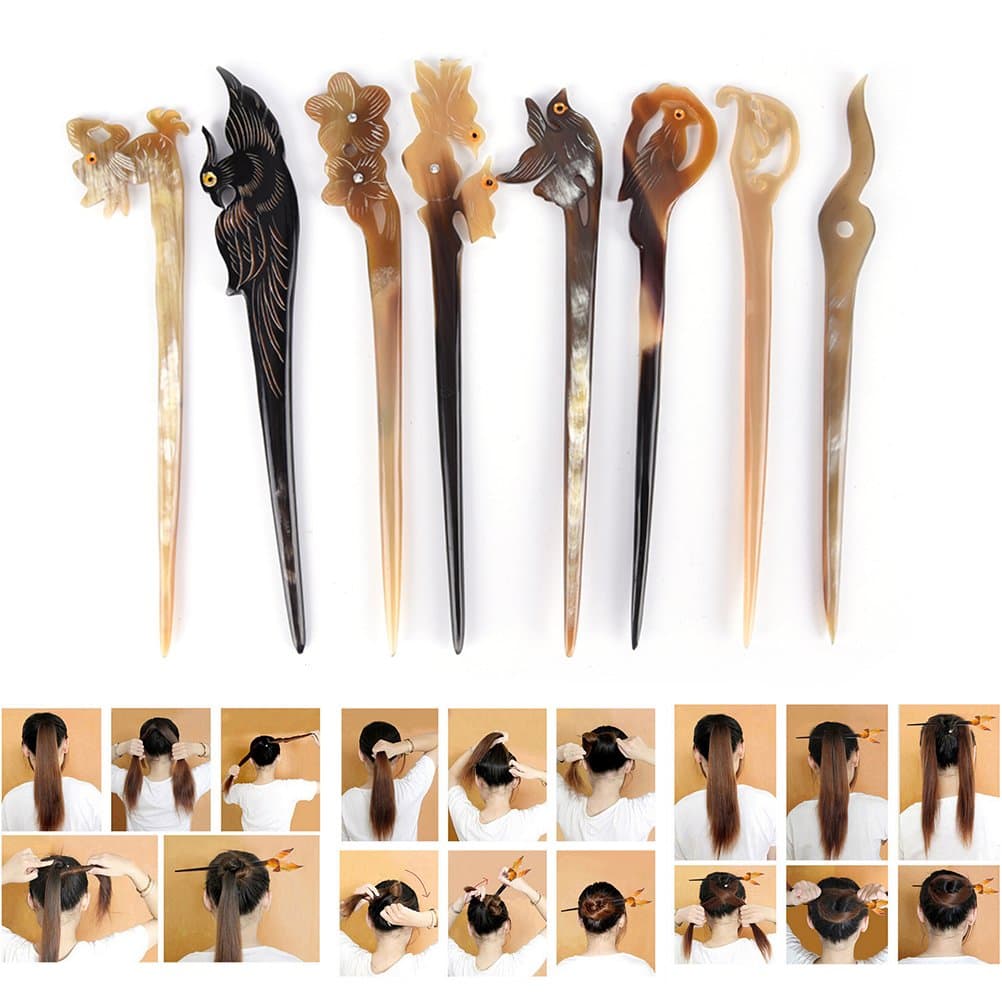 Ioffersuper 8 Pcs Different Hair Pin