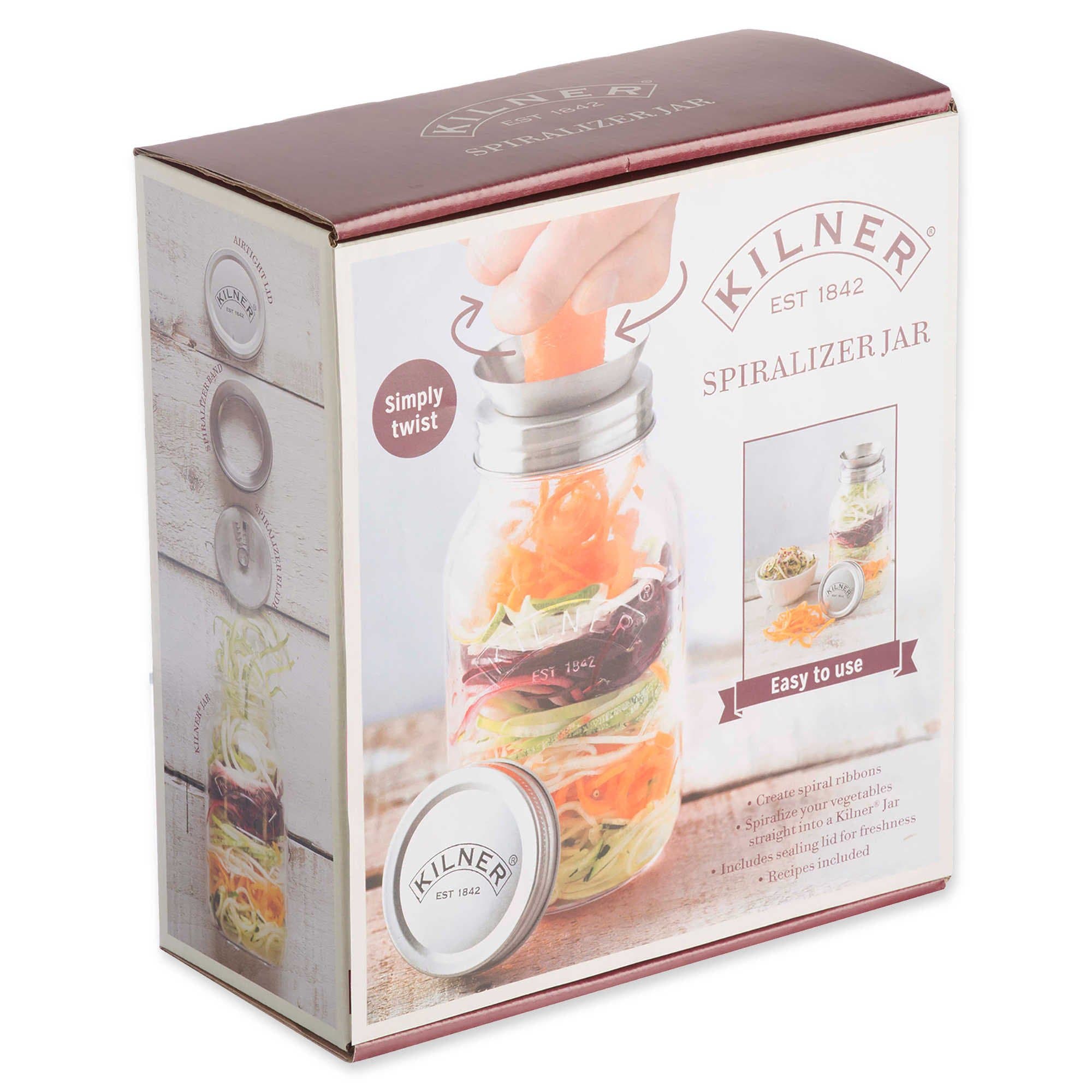 New! Kilner Spiralizer Kit, Zoodle Maker and Storage Jar