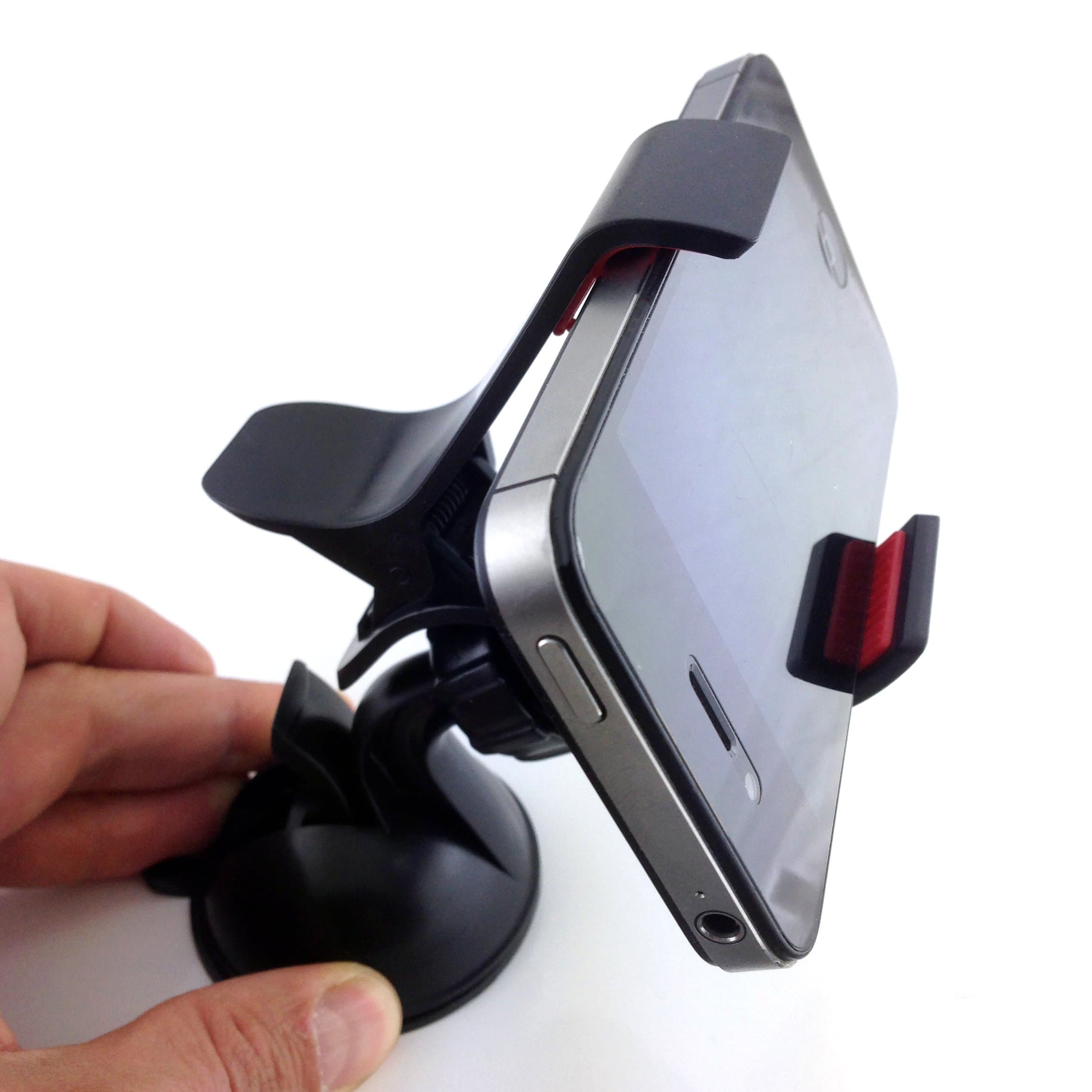 HubLines® - Car Holder, Smartphone Holder Mobile Holder Windshield Holder Dashboard Holder Carholder - Smartphone, Smartphone, Car, Attach, Holder - Ball Arm, 360 degrees rotatable, space saving, temperature resistant, universal, in 1 minute on any smooth surface secured