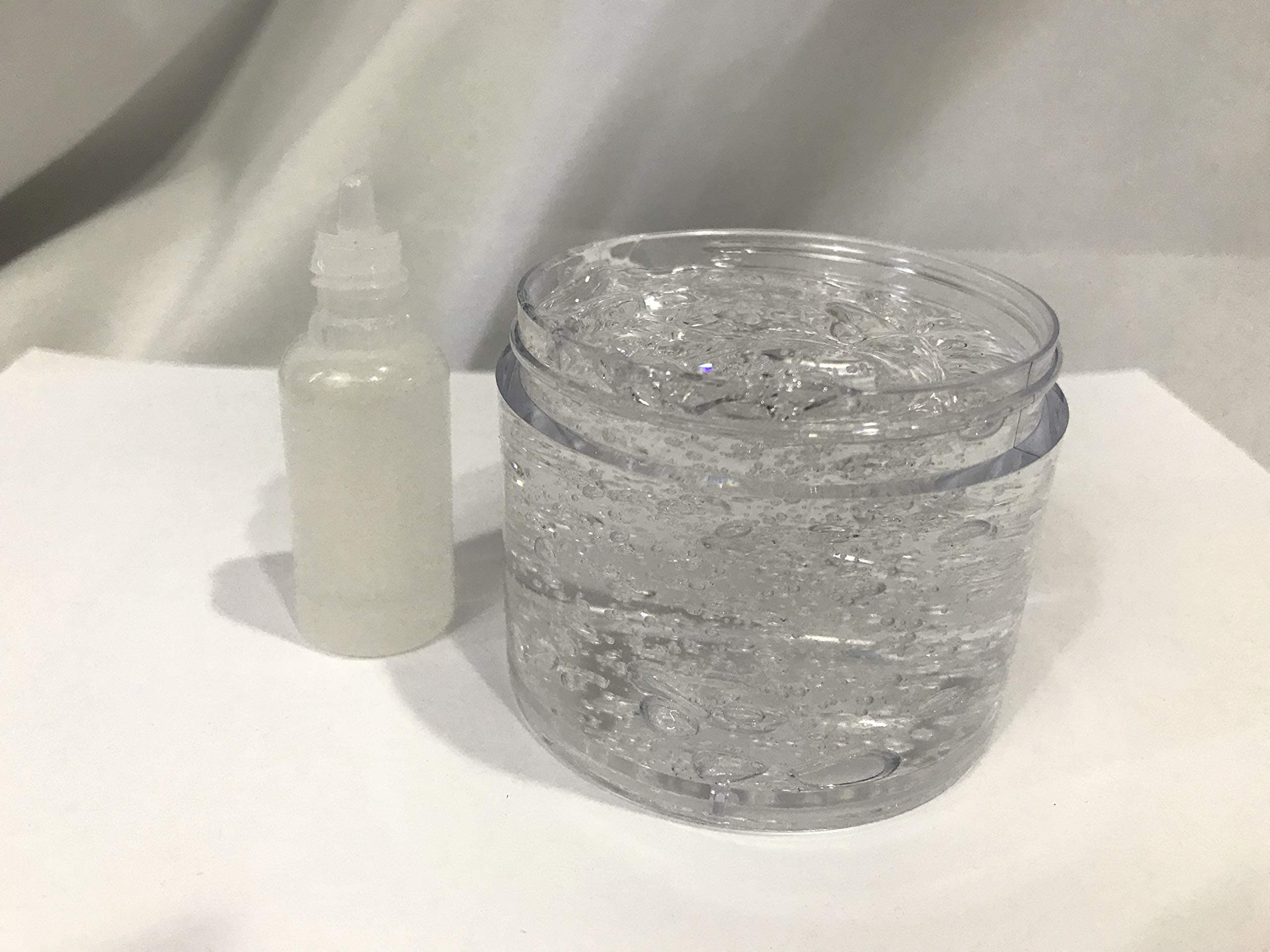 4 oz jar Clear Lip Gloss Versagel Gel Base and Moisturizing Lip Oil with Aloe Vera and Vitamin E Oil