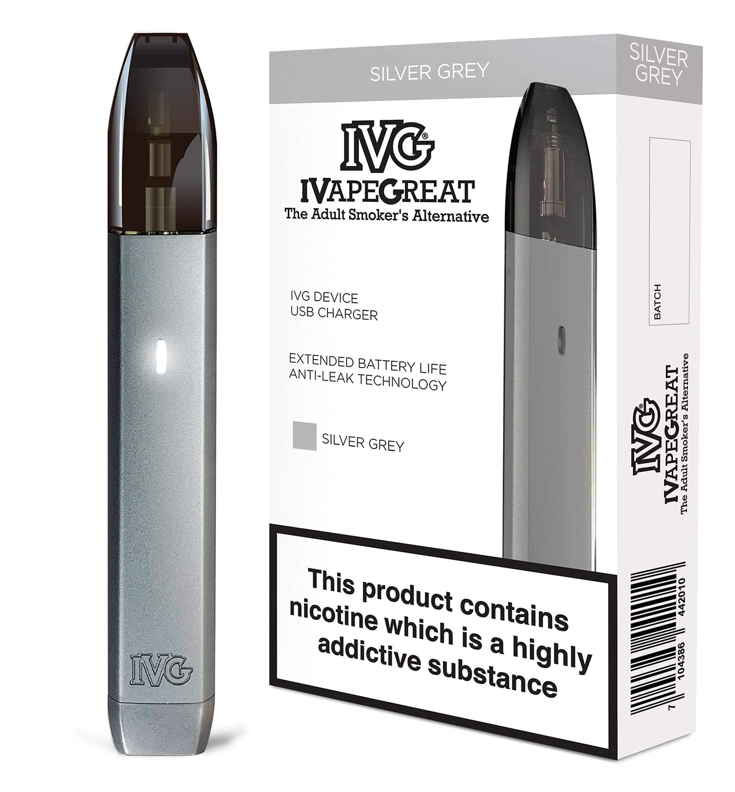 IVG Pod Device Starter Kit (Silver Grey)