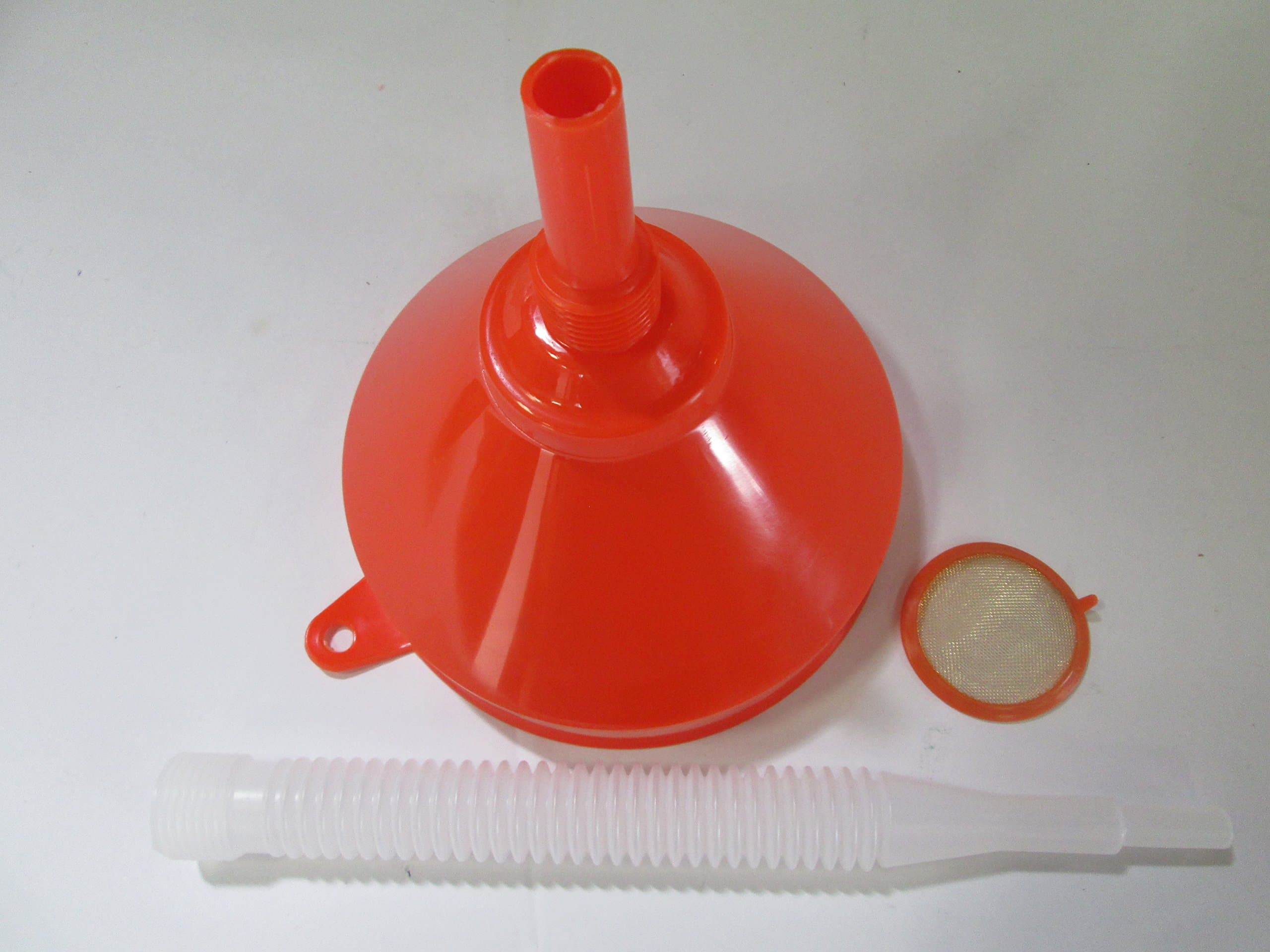 LUBEQ 02366 072 Plastic Funnel 8" Diameter with Wire mesh Strainer