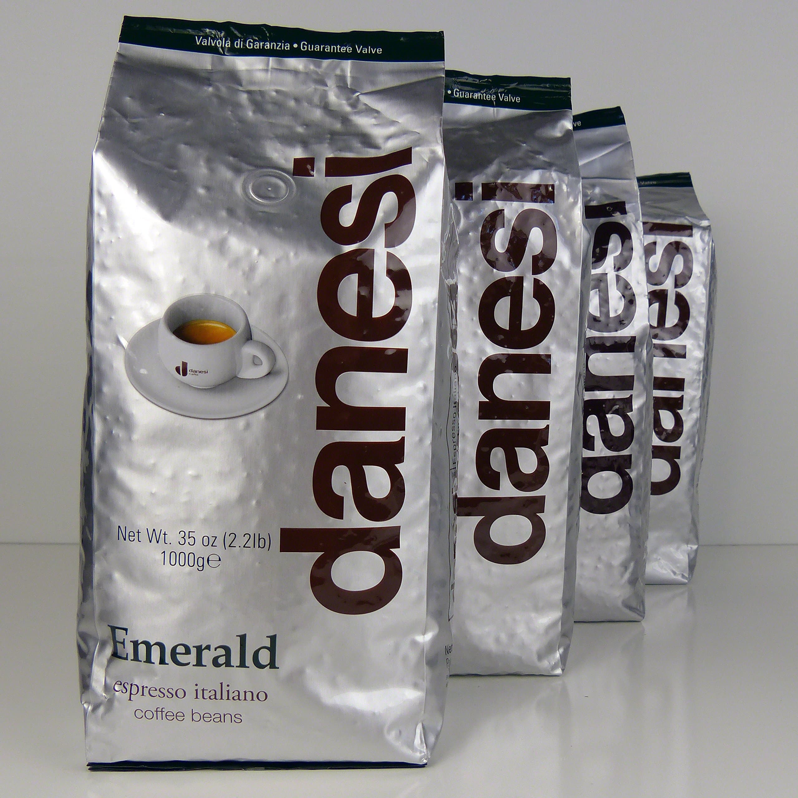 Danesi Emerald Quality Espresso Coffee Beans (4 x 2.2 lbs Bag)