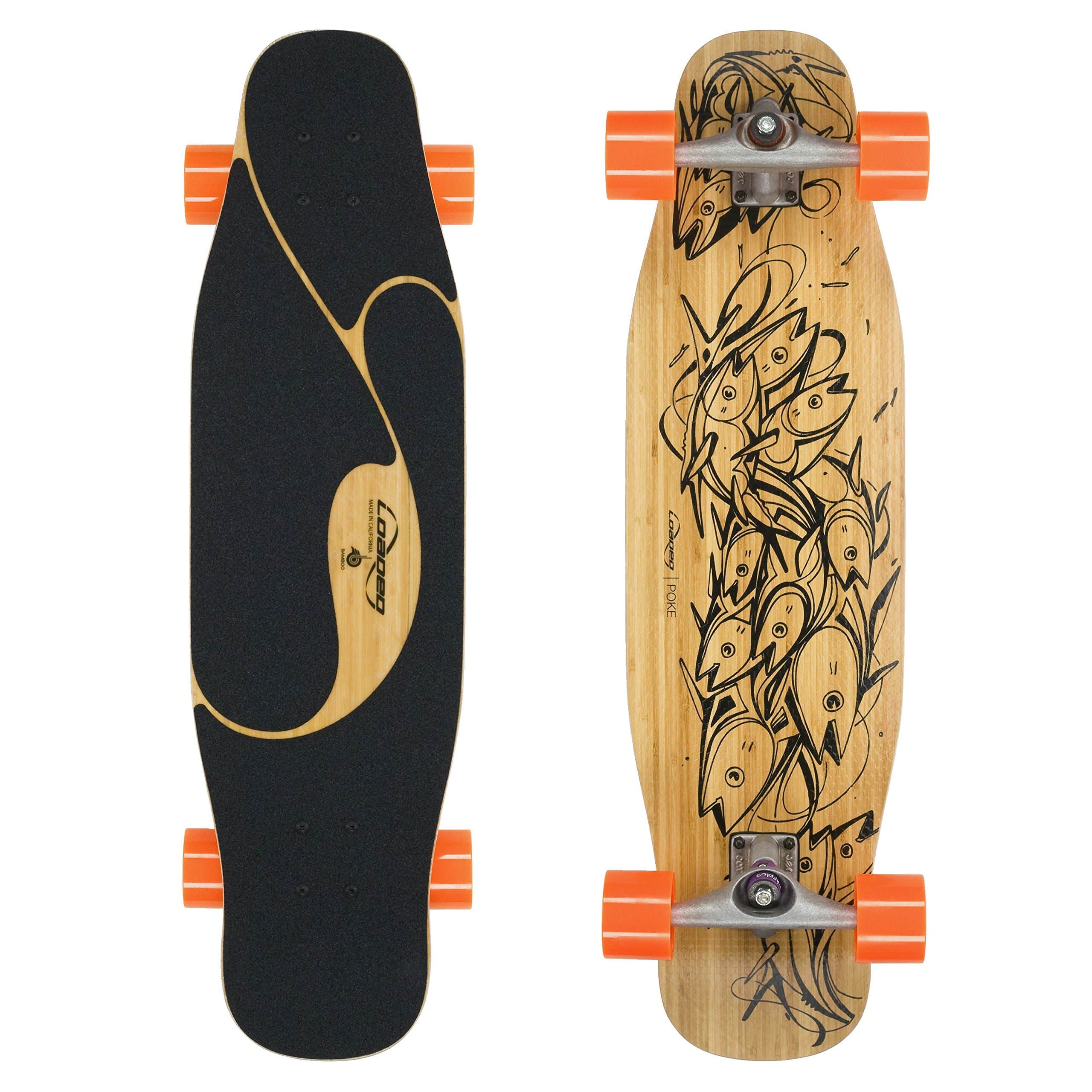 Loaded Boards Poke Bamboo Longboard Skateboard Complete