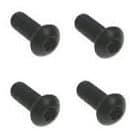 4mm High Tensile Button Head Bolt Setscrew (16 Pack) M4 x 8mm (Black 10.9 Grade H/T) Socket Allen Key Button / Dome Head Bolts Screws