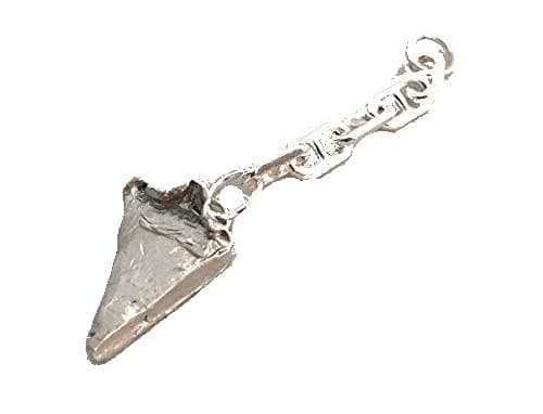 Pie Pastry Chef Key Chain Charm in Sterling Silver