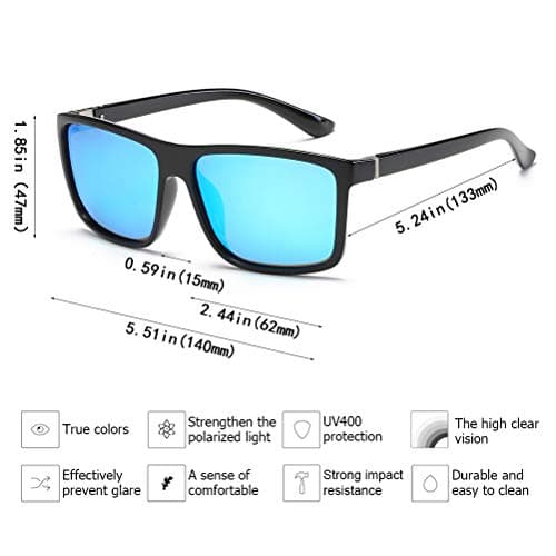 Polarized Sunglasses for Men Driving Mens Sunglasses Rectangular Vintage Sun Glasses For Men/Women