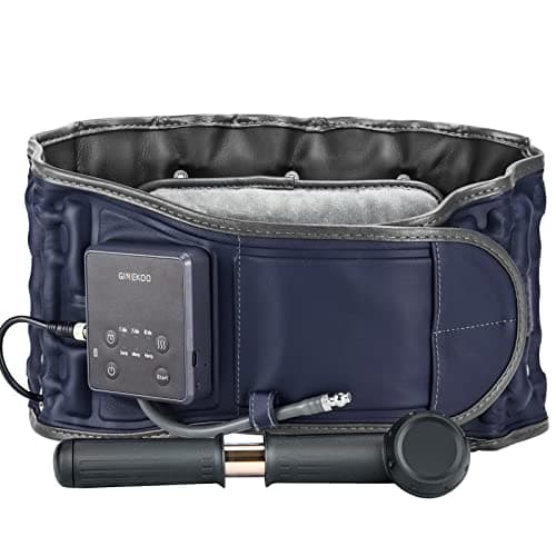 Decompression Back Belt with Cordless Infrared Heating and Rechargeable Battery, Lumbar Support for Back Pain Relief with Lower Back Traction Device, Size Fits 29-49 Waist