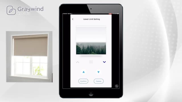 - Motorized Roller Shade 100% Blackout Compatible with Alexa Google Smart Home Control Hardwired Window Shades Thermal Insulated Cordless Window Blinds, Customized Size (Jacquard Grey)