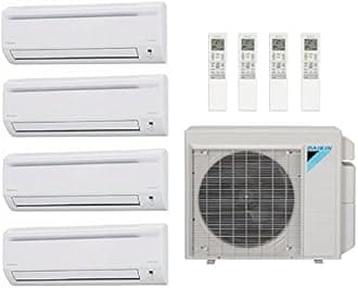 39,000 Btu 17.7 Seer Daikin Ductless Mini Split Heat Pump System - 7K-7K-7K-18K 4MXS36RMVJU - (3) CTXS07LVJU - FTXS18LVJU