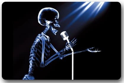 Human skeleton series skeleton Human Skeletal System X-ray Door Mats Cover Non-Slip Machine Washable Outdoor Indoor Bathroom Kitchen Decor Rug Mat Welcome Doormat