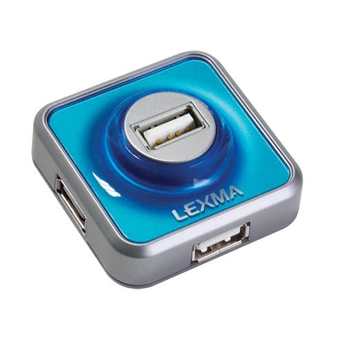 USB 2.0 4-Port Hub, Blue (HB04-BL)
