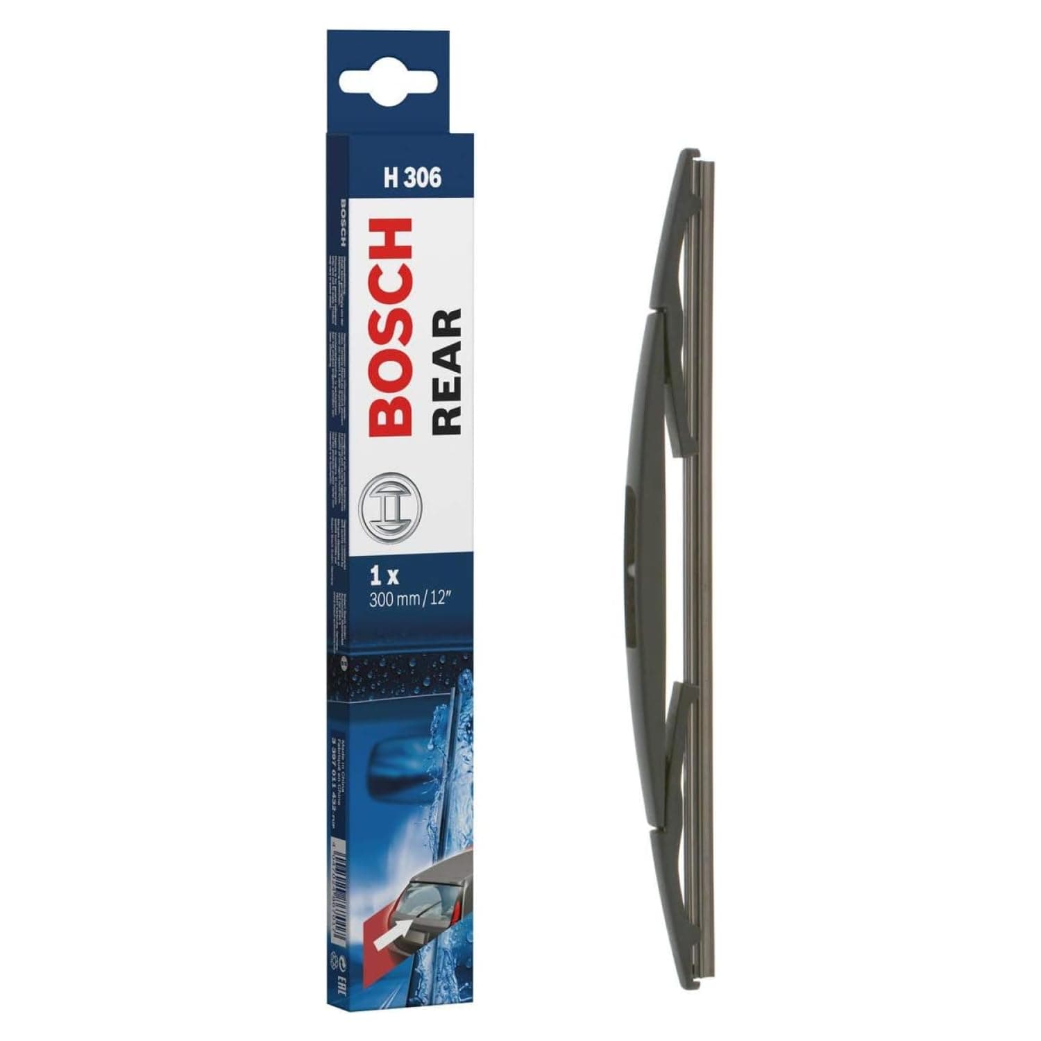 H306 Rear Wiper Blade; 12" - Single