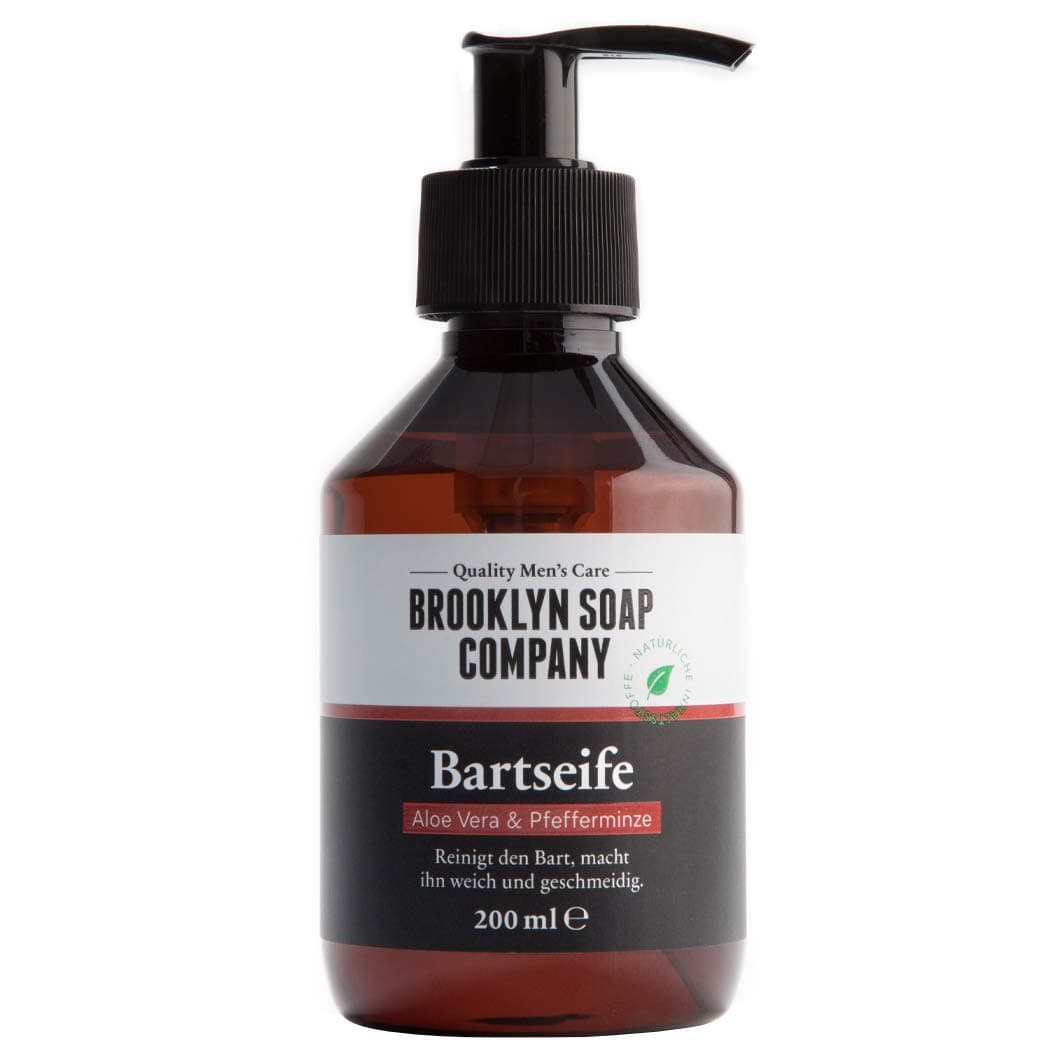 beard shampoo, beard soap Beard Wash 100 ml ✔ cleaning and care for the beard - natural cosmetics of the BROOKLYN SOAP COMPANY ®✔ the natural beard care for the modern man, also as a gift idea