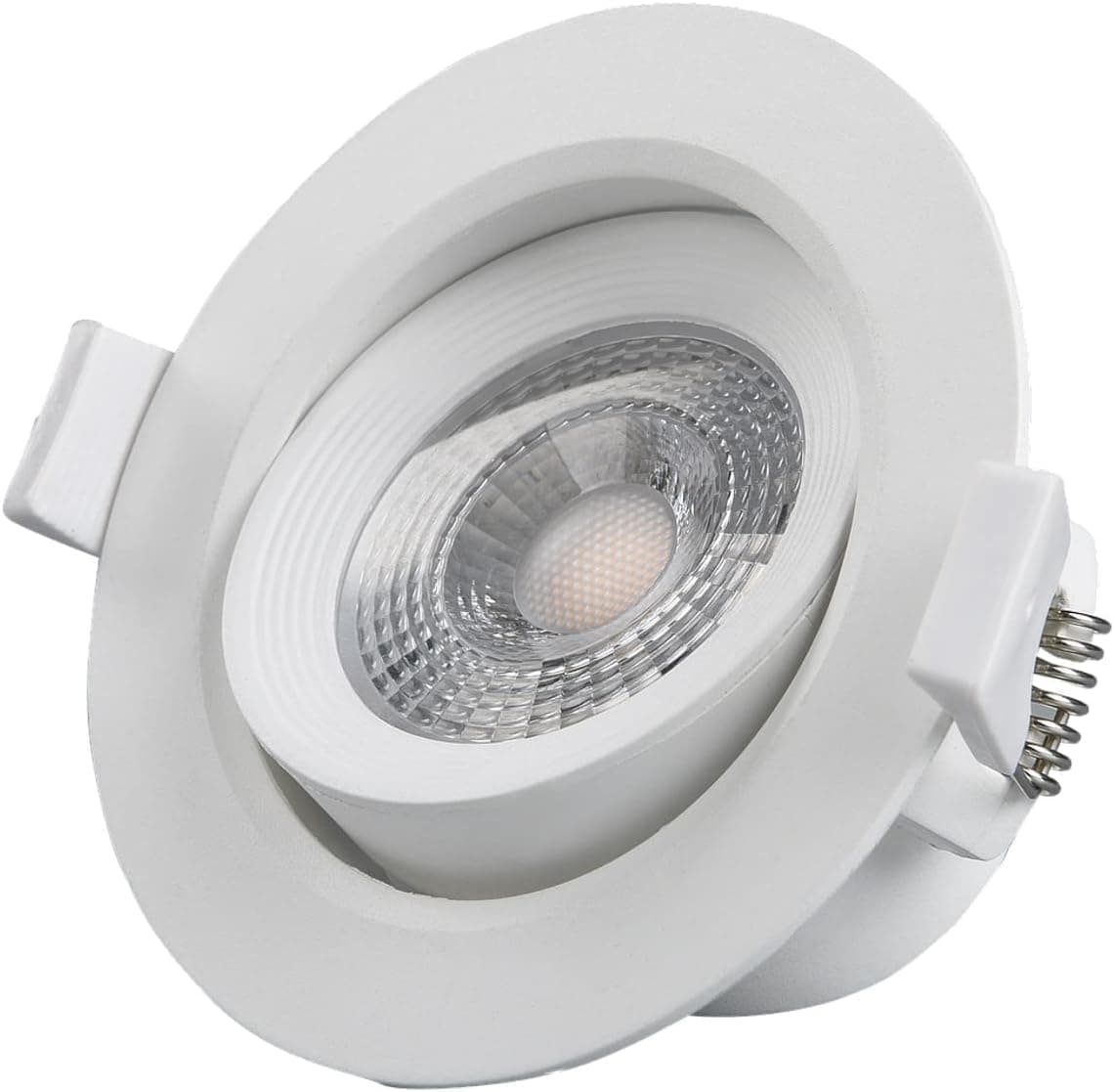 Melfi™ Adjustable Round LED Downlight 7W 240VAC -White Ceiling Spotlight IP40 Rated | For Indoor Home & Office Use (6500K-Day Light-)