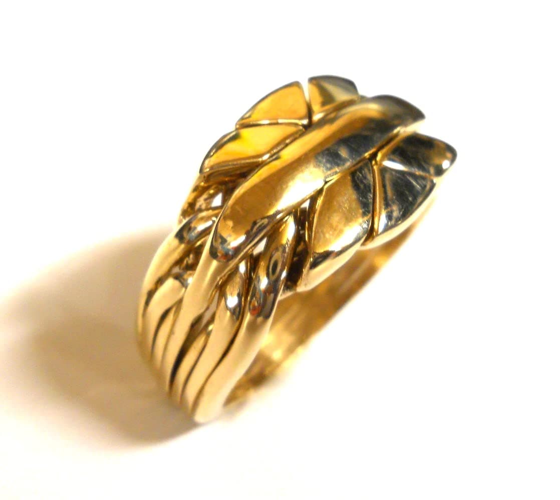 Men's 7 Band Puzzle Ring Style 7NSP