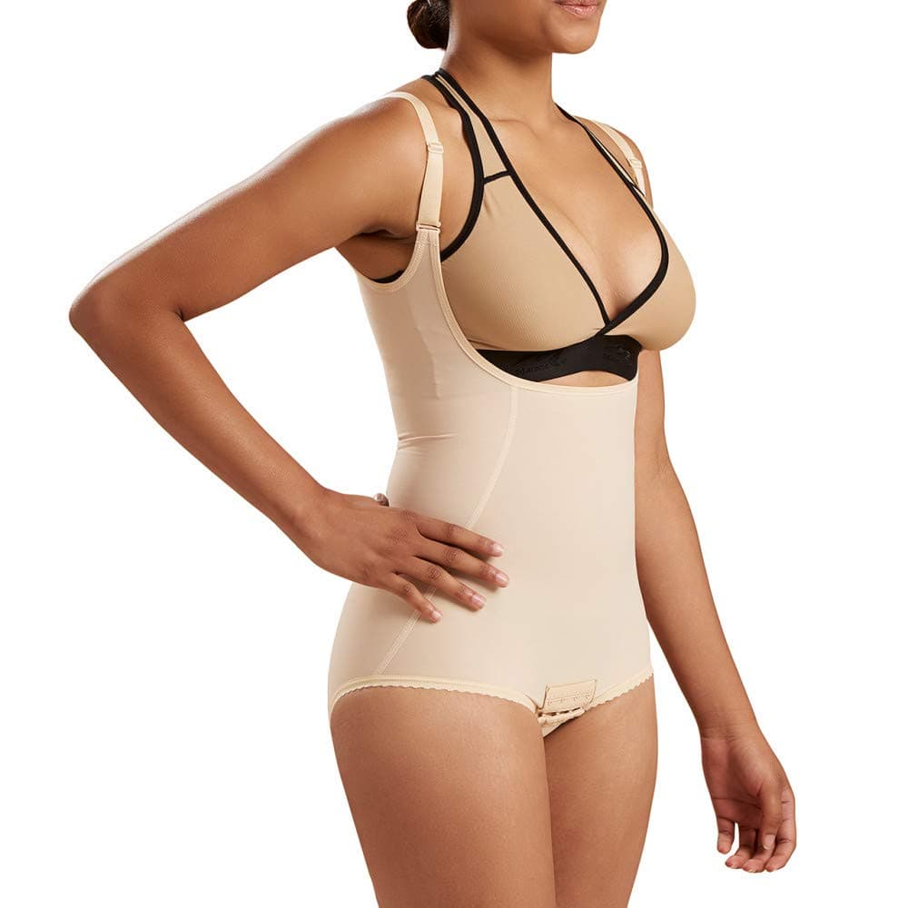 MARENA SFBHA Recovery Panty-Length Post-surgical Compression Girdle, High-Back - Adjustable Bikini Length