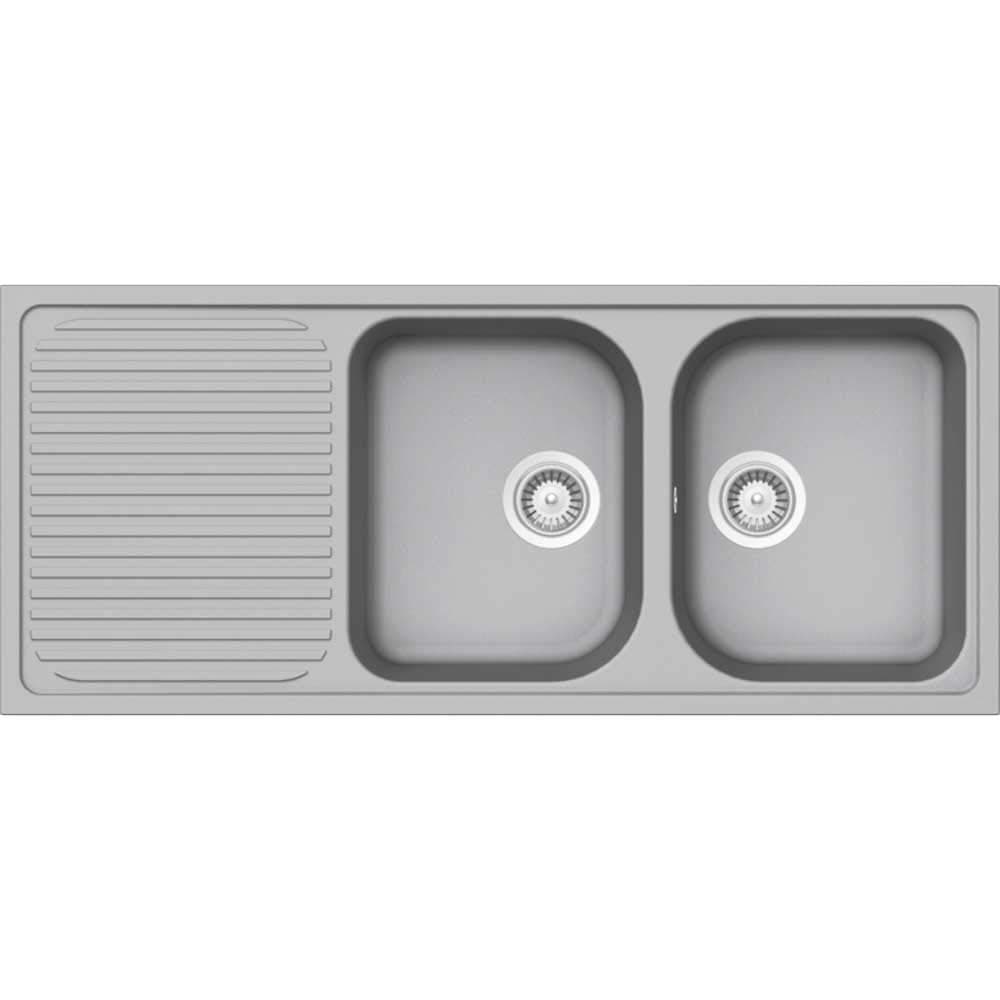 Schock Lithos D200 2.0 Bowl Granite Croma Grey Kitchen Sink & Waste LITD200CR