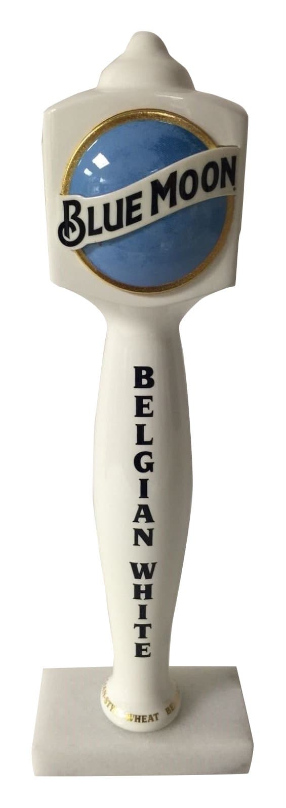 Blue Moon Belgian Tap Handle New 2016 Style, White