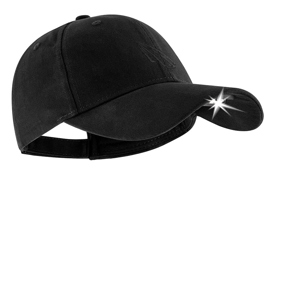LED Hat Light - POWERCAP Baseball Cap with Light Built in - LED Cap Visor Light with Bright Headlight and IPX4 Rating