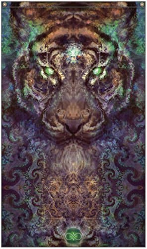 Fractal Intuition Tiger Tapestry