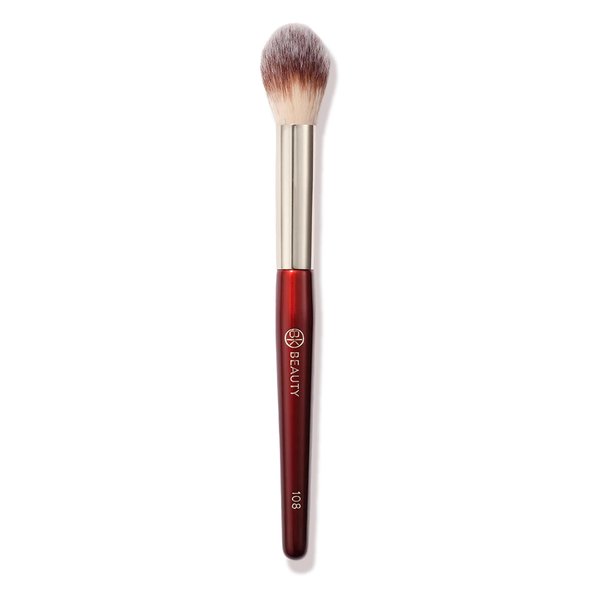 BK BEAUTY 108 PRECISION POWDER MAKEUP BRUSH – Pro-Designed Tapered Brush for Precise Under-Eye Setting, Crease-Free Finish, and Subtle Highlighting