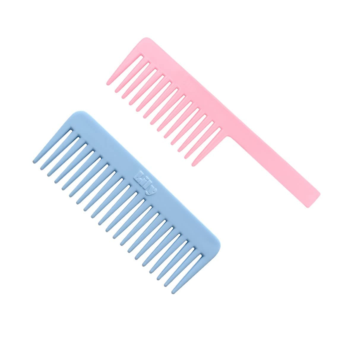 wide Teeth Shampoo Combs Combo for Women Stylish, Pack of 2 Multi