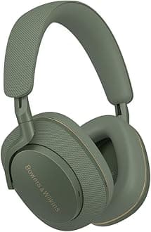 Bowers & Wilkins PX7 S2e Noise Cancelling Wireless Over Ear Headphones with Qualcomm aptX™ Adaptive & Quick Charge, 30 Hours of Playback and Six Built-In Microphone - Forest Green