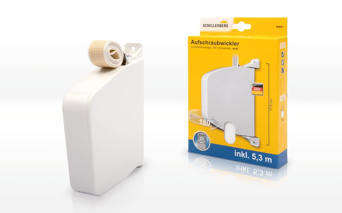 Schellenberg Maxi schwenkbar 50801 Screwed Coiler White